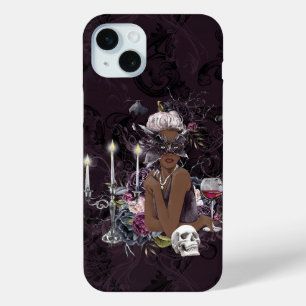 The Vampiress Moody Gothic Vampy Glam Dark Skin iPhone 15 Plus Case