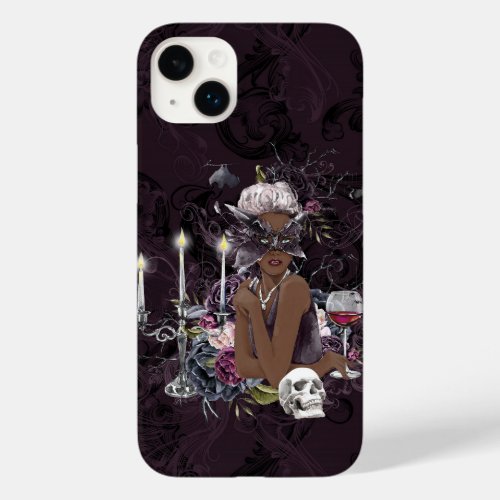 The Vampiress  Moody Gothic Vampy Glam Dark Skin Case_Mate iPhone 14 Plus Case