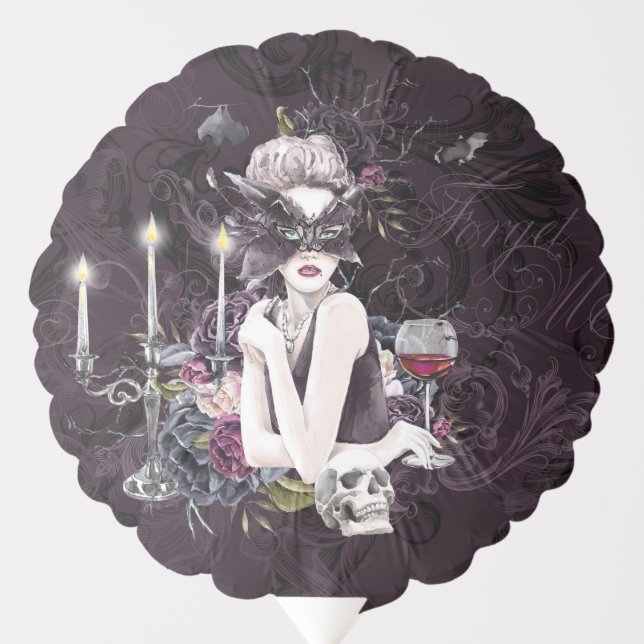 The Vampiress | Moody Gothic Vampy Glam Pale Skin Balloon (Front)