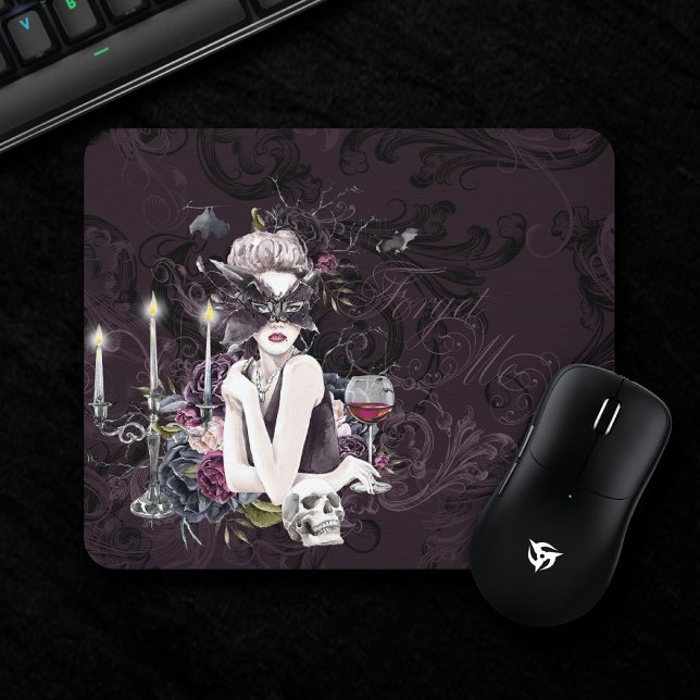 The Vampiress | Moody Gothic Vampy Glam Pale Skin Mouse Pad (Creator Uploaded)