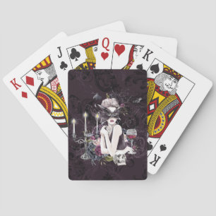 The Vampiress Moody Gothic Vampy Glam Pale Skin Poker Cards