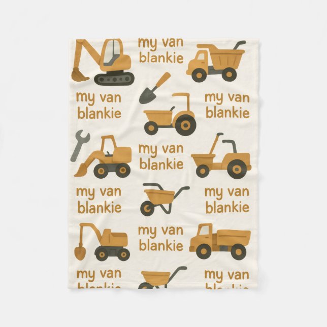 The Van Blankie for the sleepy tradesman Fleece Blanket (Front)