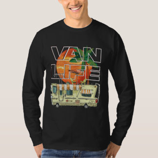 The Van Life. Camping and Surfing. Long Sleeve T-Shirt