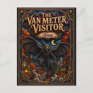The Van Meter Visitor Iowa Popcut Legends Postcard