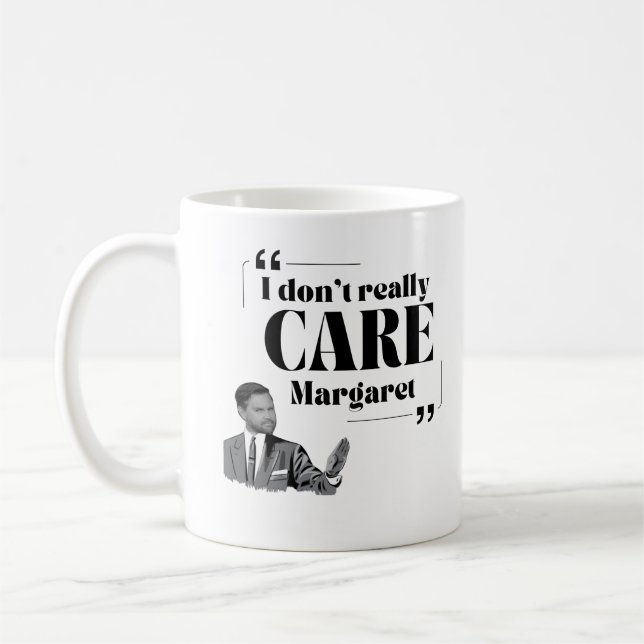 The Vance Glance I don't really care mug (Left)