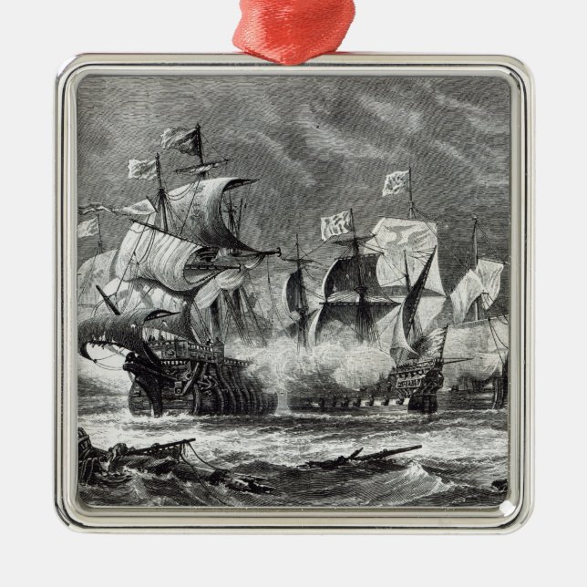 The Vanguard, under Sir William Winter Metal Ornament (Front)