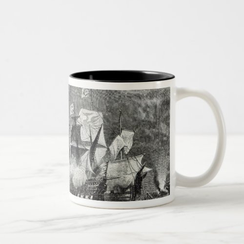 The Vanguard under Sir William Winter Two_Tone Coffee Mug