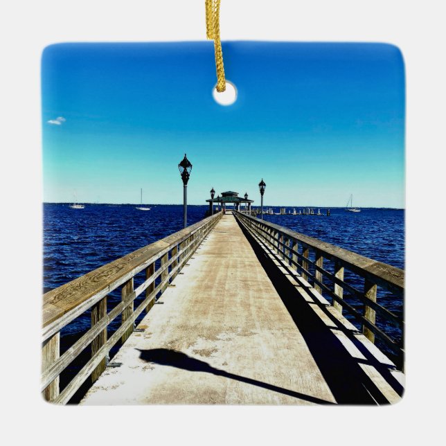 The Vanishing Point Ceramic Ornament (Front)