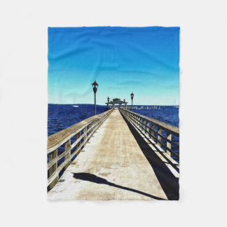 The Vanishing Point Fleece Blanket