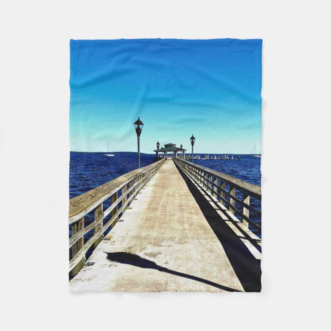 The Vanishing Point Fleece Blanket (Front)