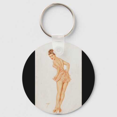 The Varga Girl calendar Pin Up Art Keychain