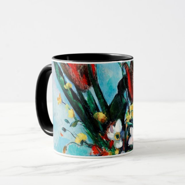 The Vase of Tulips, Paul Cezanne Mug (Front Left)