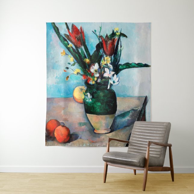 The Vase of Tulips, Paul Cezanne Tapestry (In Situ)