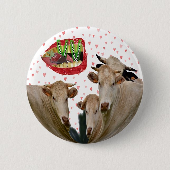 The Vegan Voice Button (Front)