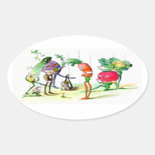 The Vege-Men’s Revenge 2 Oval Sticker