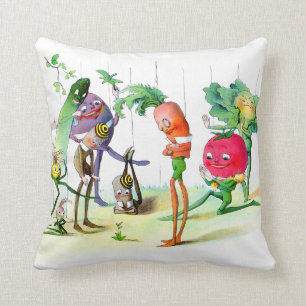 The Vege-Men’s Revenge 2 Throw Pillow