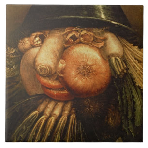 The Vegetable Gardener, c.1590 (oil on panel) Tile