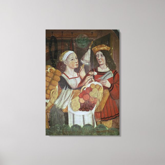 The Vegetable Market Canvas Print (Front)