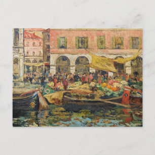 The Vegetable Market, Venice Louis Abel-Truchet Postcard