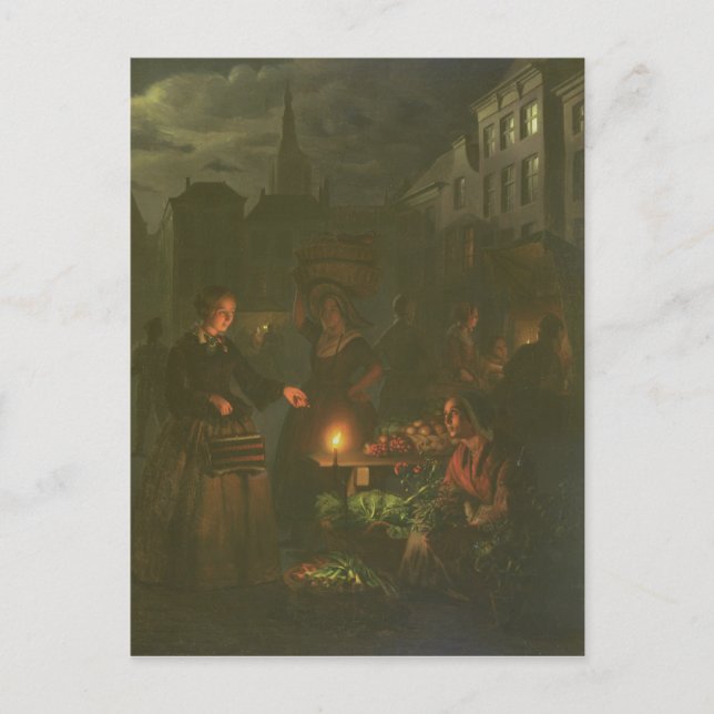 The Vegetable Stall Postcard (Front)