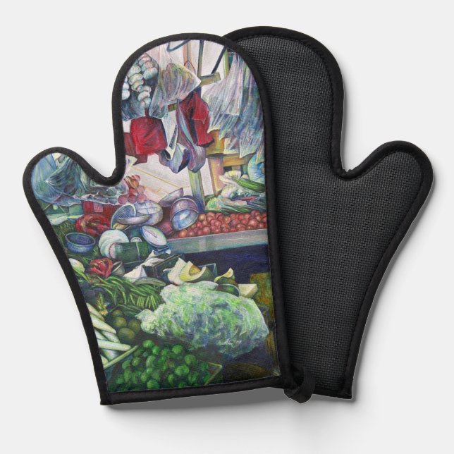 The Vegetarian Club Meets Here on Tuesday's Aftern Oven Mitt (Front/Back)