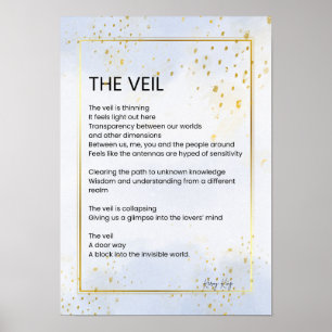 The Veil - Awakening Empowerment Poem Poetry  Poster