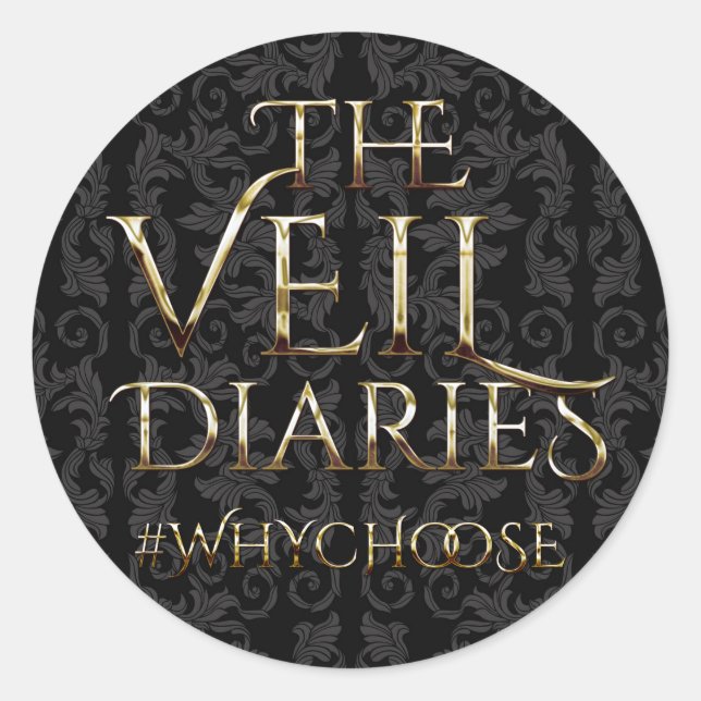 The Veil Diaries Classic Round Sticker (Front)