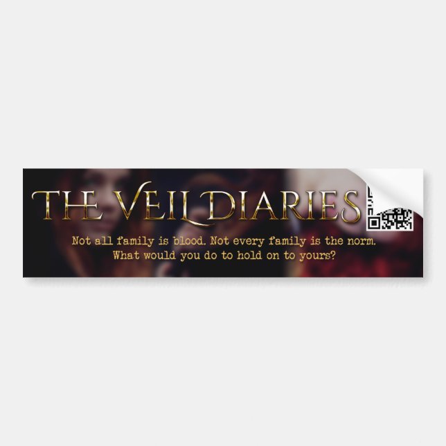 The Veil Diaries Cover Blur Bumper Sticker (Front)
