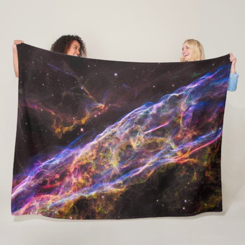 The Veil Nebula Fleece Blanket