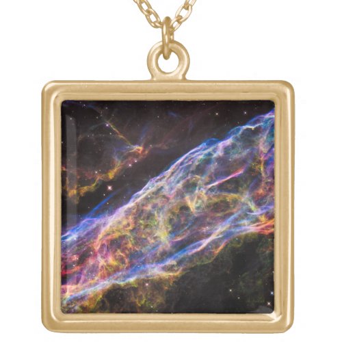 The Veil Nebula Gold Plated Necklace