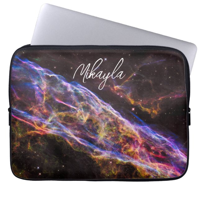 The Veil Nebula Laptop Sleeve (Front)