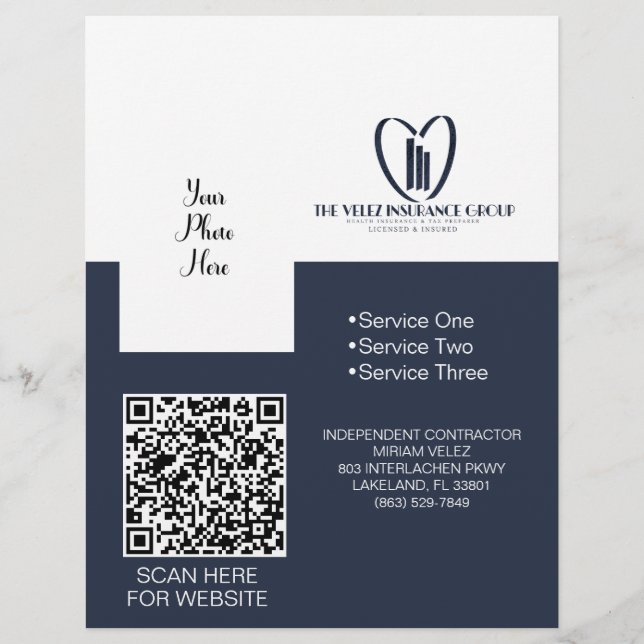 The Velez Insurance Group Flyer (Front)