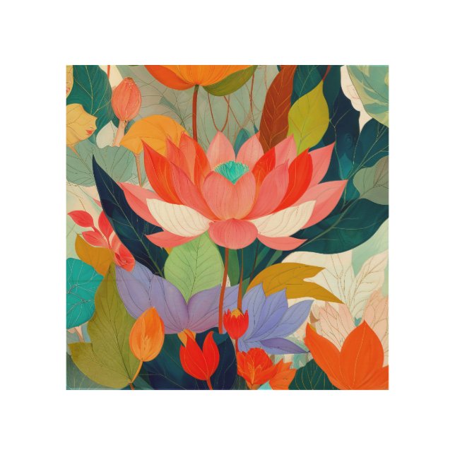 The Velvet Garden Wood Wall Art (Front)