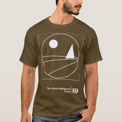 The Velvet Underground Ocean Minimal Style Graphic T_Shirt