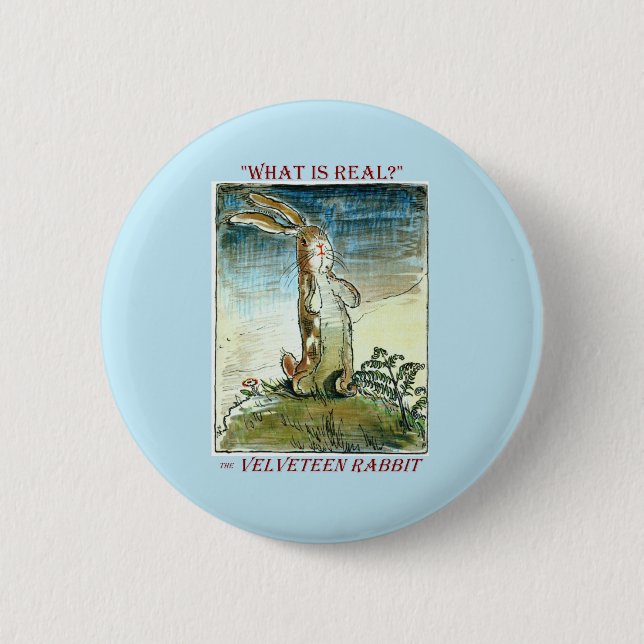 The Velveteen Rabbit Button (Front)