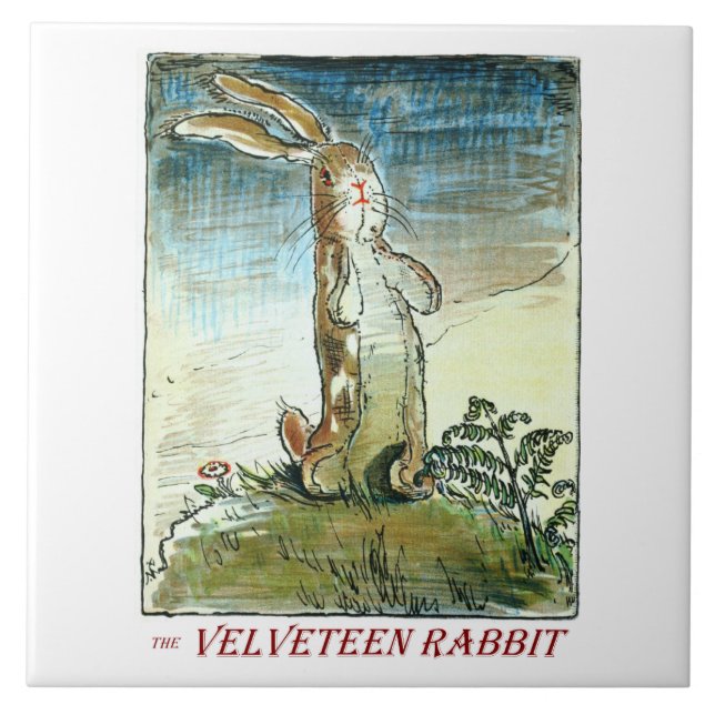 The Velveteen Rabbit by Margery Williams Ceramic Tile (Front)