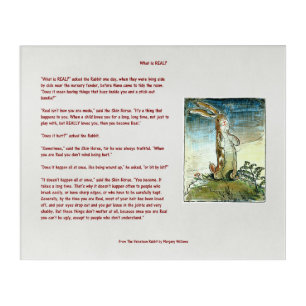 The Velveteen Rabbit - What is Real? Acrylic Art