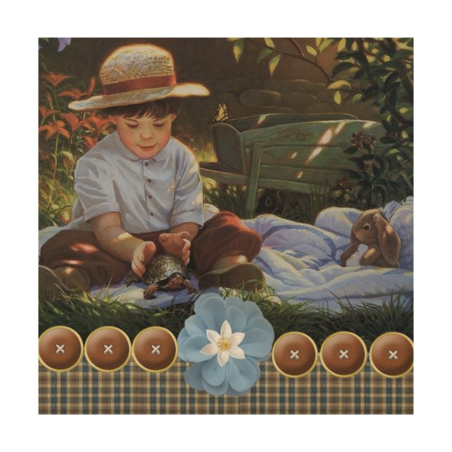 "The Velveteen Rabbit" WOOD WALL ART 12X12 (Front)