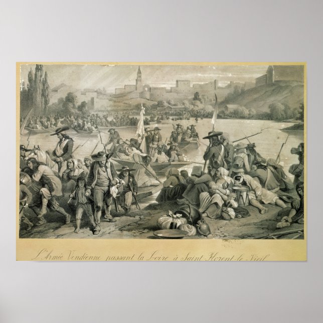 The Vendean Army Crossing the Loire Poster (Front)