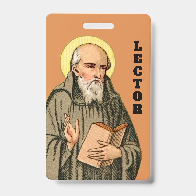 The Venerable Bede as Preacher (P 008; Prayer)  Badge (Front)