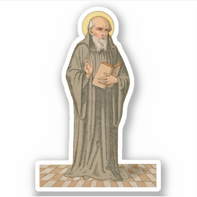 The Venerable Bede Preaching (P 008) 1UP Sticker (Front)
