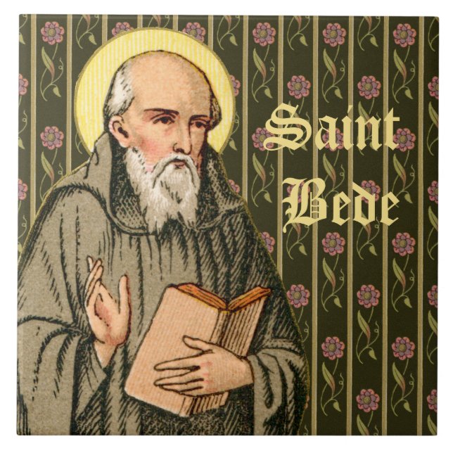 The Venerable Bede Preaching (P 008) Ceramic Tile (Front)