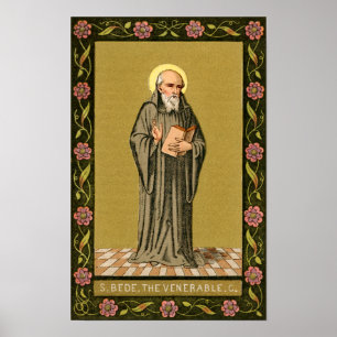 The Venerable Bede Preaching (P 008) Poster