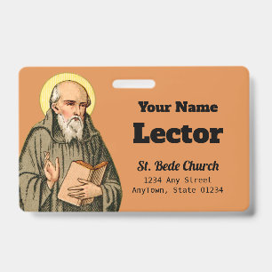 The Venerable Bede Preaching (P 008; Prayer) Badge