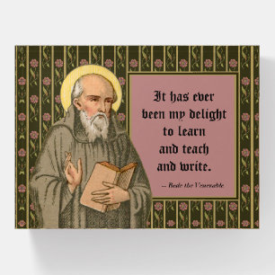 The Venerable Bede Preaching (P 008; Quote) Paperweight
