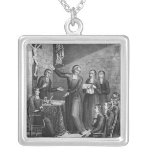 The Venerable Saint Jean-Baptiste de La Salle Silver Plated Necklace