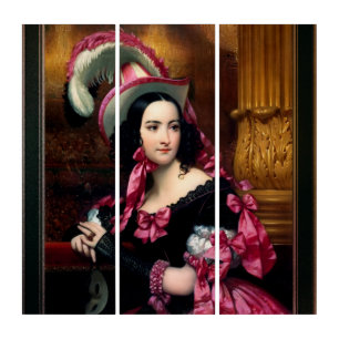 The Venetian At The Mask Ball by Joseph Court Triptych