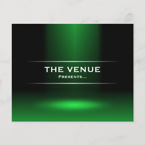The Venue Presents _ Green Flyer