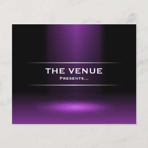 The Venue Presents _ Purple Flyer