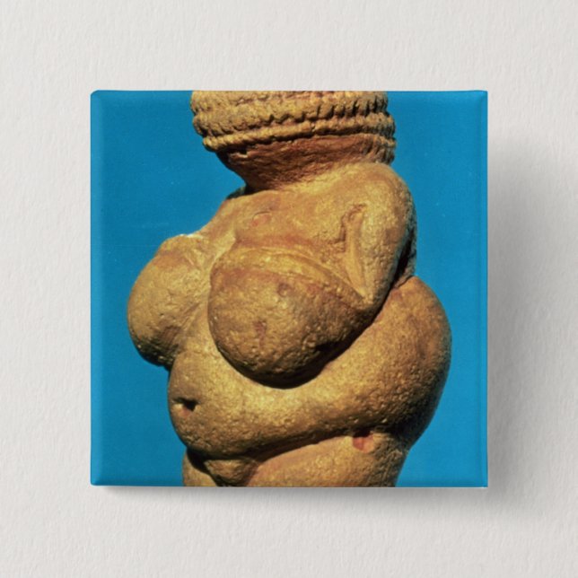 The Venus of Willendorf Pinback Button (Front)